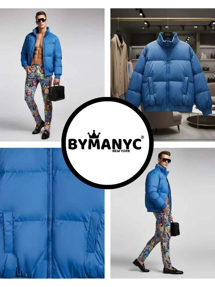 Men's Puffer Jacket TIMES SQUARE NYFW New Colecction BYMANYC ® New York