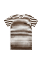 Men's T Shirt BYMANYC New York New Collection NYC Natural Walnut Stripe Tee - Maven Couture Inctshirts