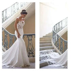 Mermaid Lace Wedding Dress Vestidos de novia Vintage Sweetheart Neck Bridal Gowns Sexy Backless Wedding Dresses