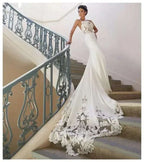 Mermaid Lace Wedding Dress Vestidos de novia Vintage Sweetheart Neck Bridal Gowns Sexy Backless Wedding Dresses