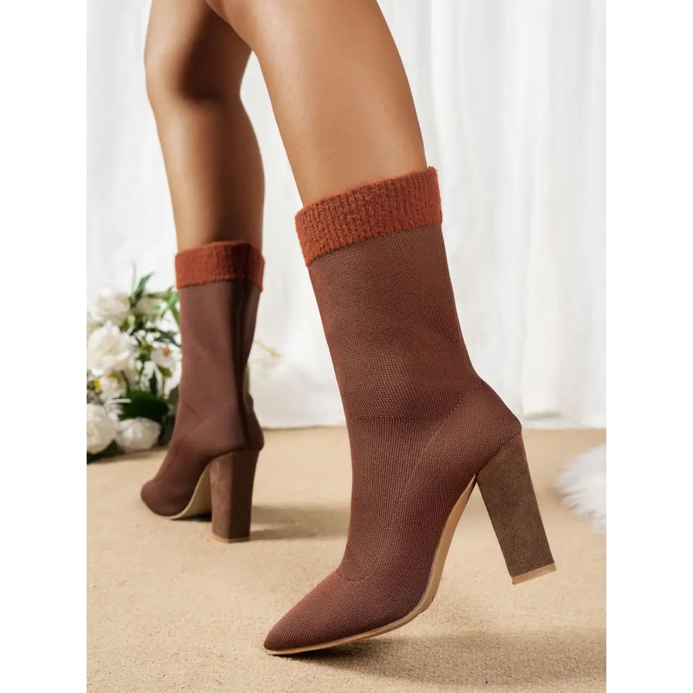 Elevate your style with luxury fashion for women block heel boots $30.99 box not included, allowing you to showcase