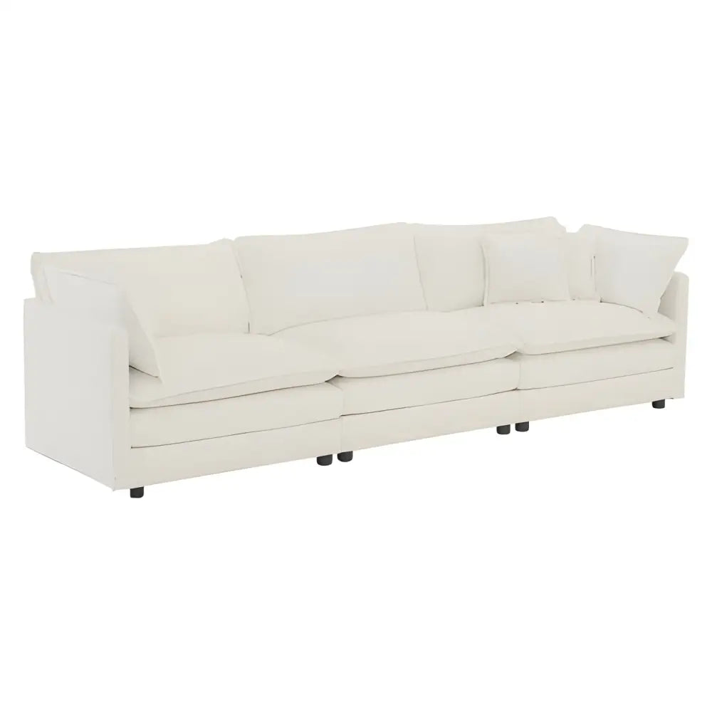 Elegant mid-century modern couch with plush pillows for luxury fashion $699.99 specification product information item