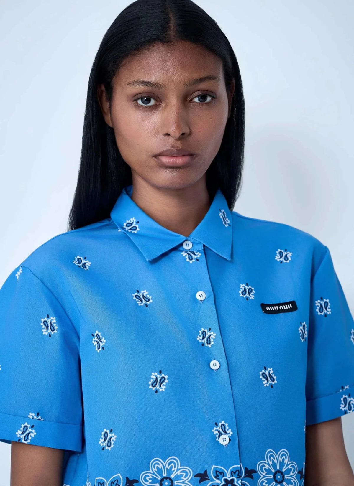 Miu Miu Women Bandana Shirt - Maven Couture IncTops / Tee Shirts