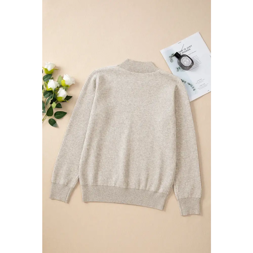 Embrace elegance with the mock neck long sleeve sweater in luxury fashion $46.99 embrace a basic style that seamlessly