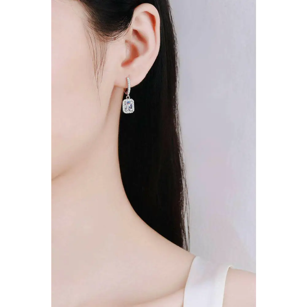 Luxury moissanite drop earrings for exclusive jewelry and accessories $210 moissanite jewelry over 0.3 carats includes