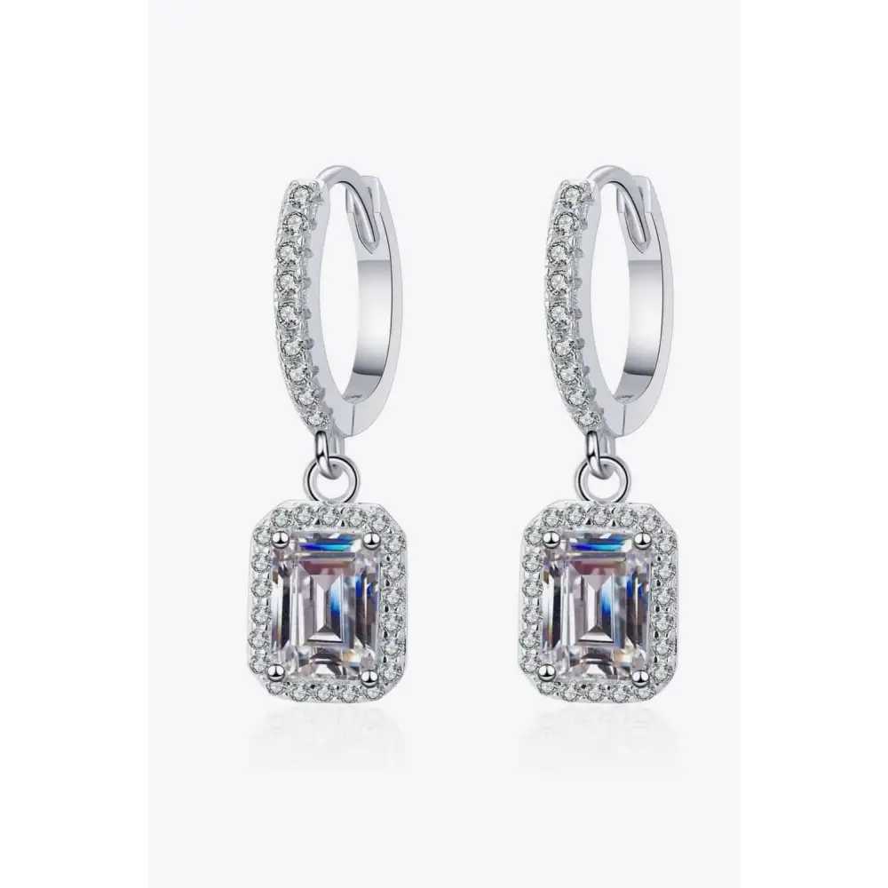 Luxury moissanite drop earrings for exclusive jewelry and accessories $210 moissanite jewelry over 0.3 carats includes