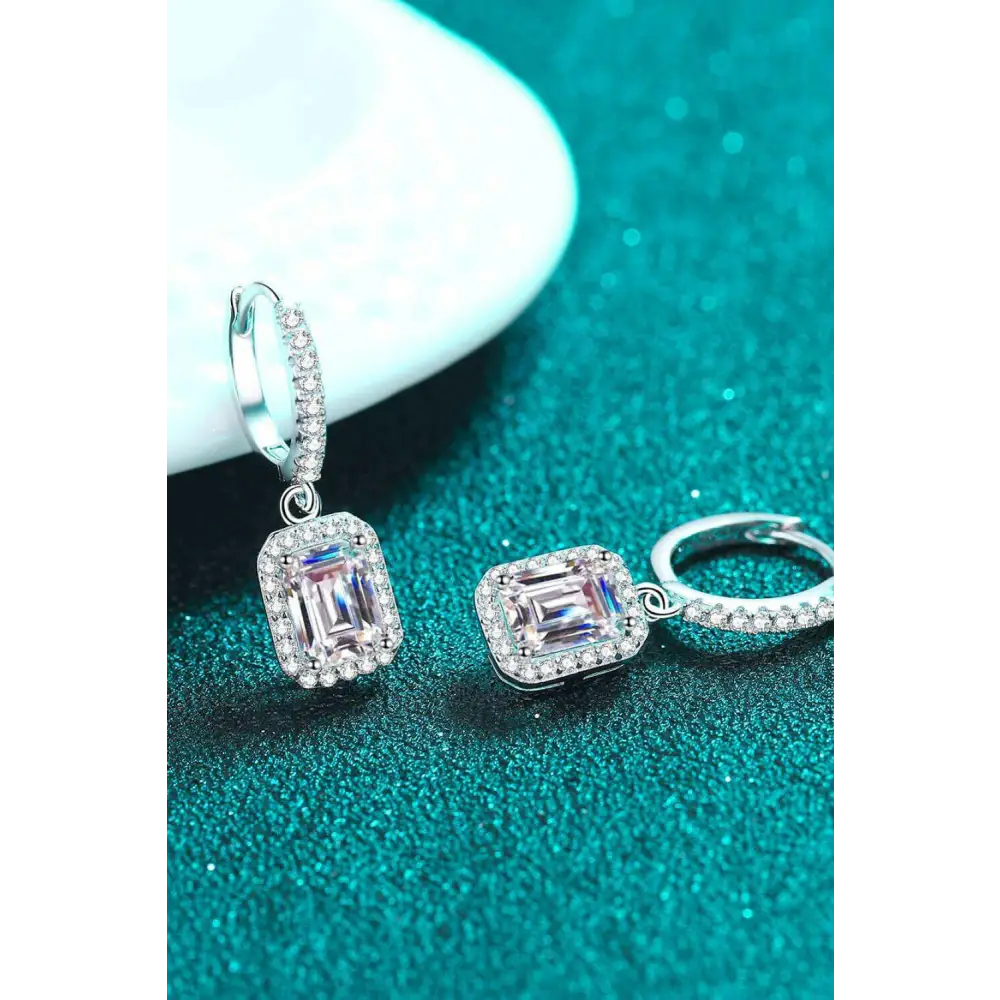 Luxury moissanite drop earrings for exclusive jewelry and accessories $210 moissanite jewelry over 0.3 carats includes