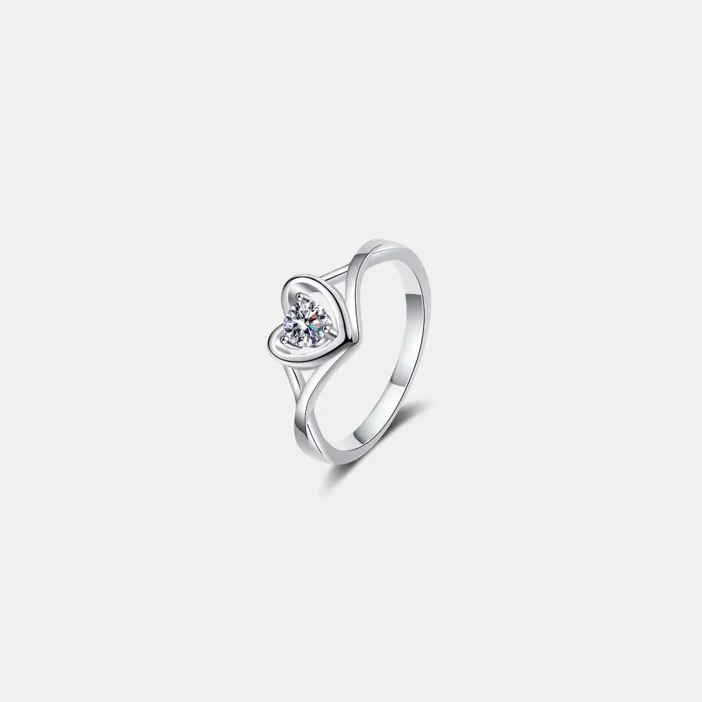 Exquisite moissanite heart ring for luxury fashion and exclusive jewelry $23.99 1-piece each exquisite piece