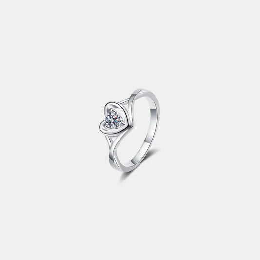 Exquisite moissanite heart ring for luxury fashion and exclusive jewelry $23.99 1-piece each exquisite piece