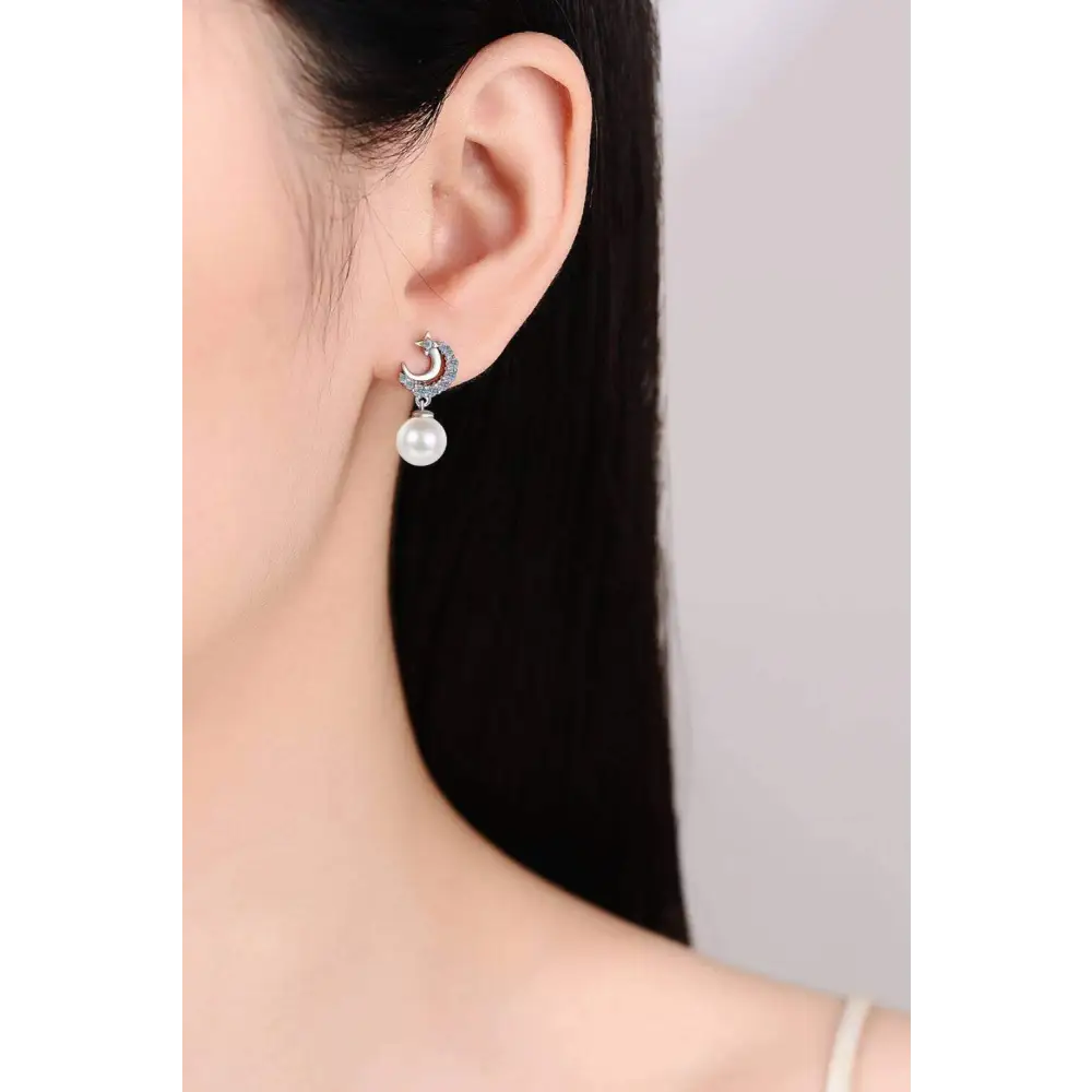 Exquisite moissanite earrings for luxury fashion and timeless elegance $109.99 1-pair no certificate of authenticity