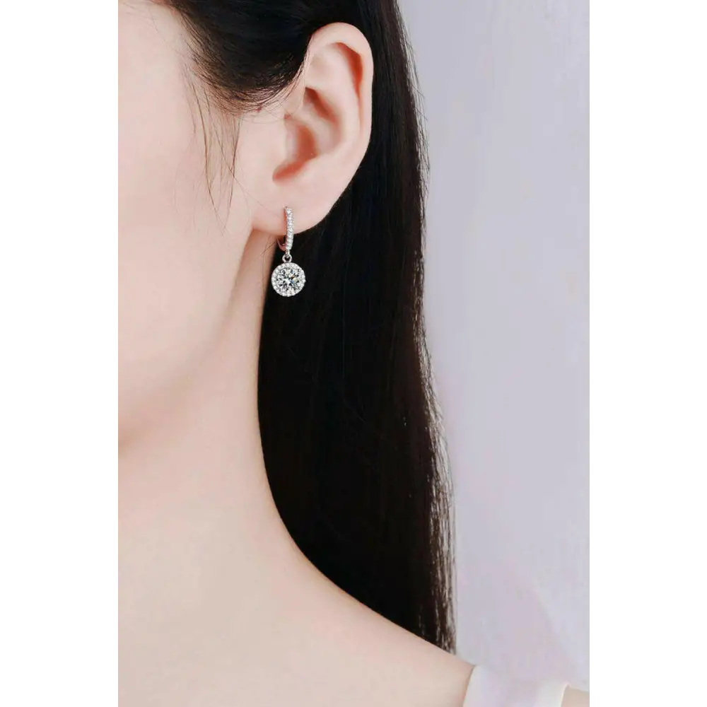 Sophisticated moissanite drop earrings for luxury fashion for women $89 moissanite jewelry over 0.3 carats includes