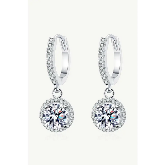 Sophisticated moissanite drop earrings for luxury fashion for women $89 moissanite jewelry over 0.3 carats includes