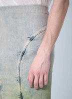 Moncler X Rick Owens Men Acid Degrade Al Maxi Skirt - Maven Couture IncBottoms / Pants