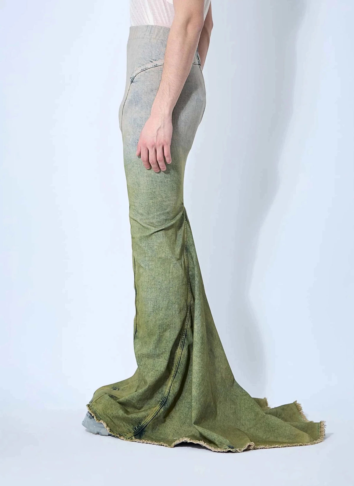 Moncler X Rick Owens Men Acid Degrade Al Maxi Skirt - Maven Couture IncBottoms / Pants