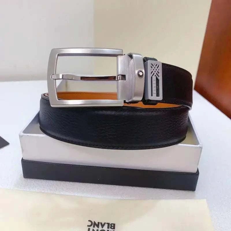 Mont Blanc Reversible Men's Belt 'Black/Brown' - Maven Couture Inc