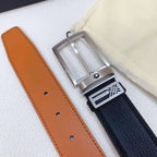 Mont Blanc Reversible Men's Belt 'Black/Brown' - Maven Couture Inc