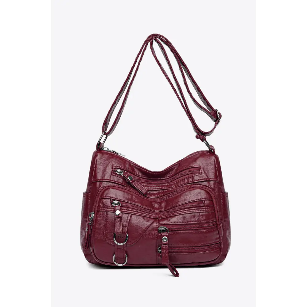 Elevate your style with the multi-pocket pu leather crossbody bag $18.99 bag medium - perfectly designed to strike