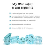 Natural Baguette Shape Sky Blue Topaz Diamond Hoop Earrings