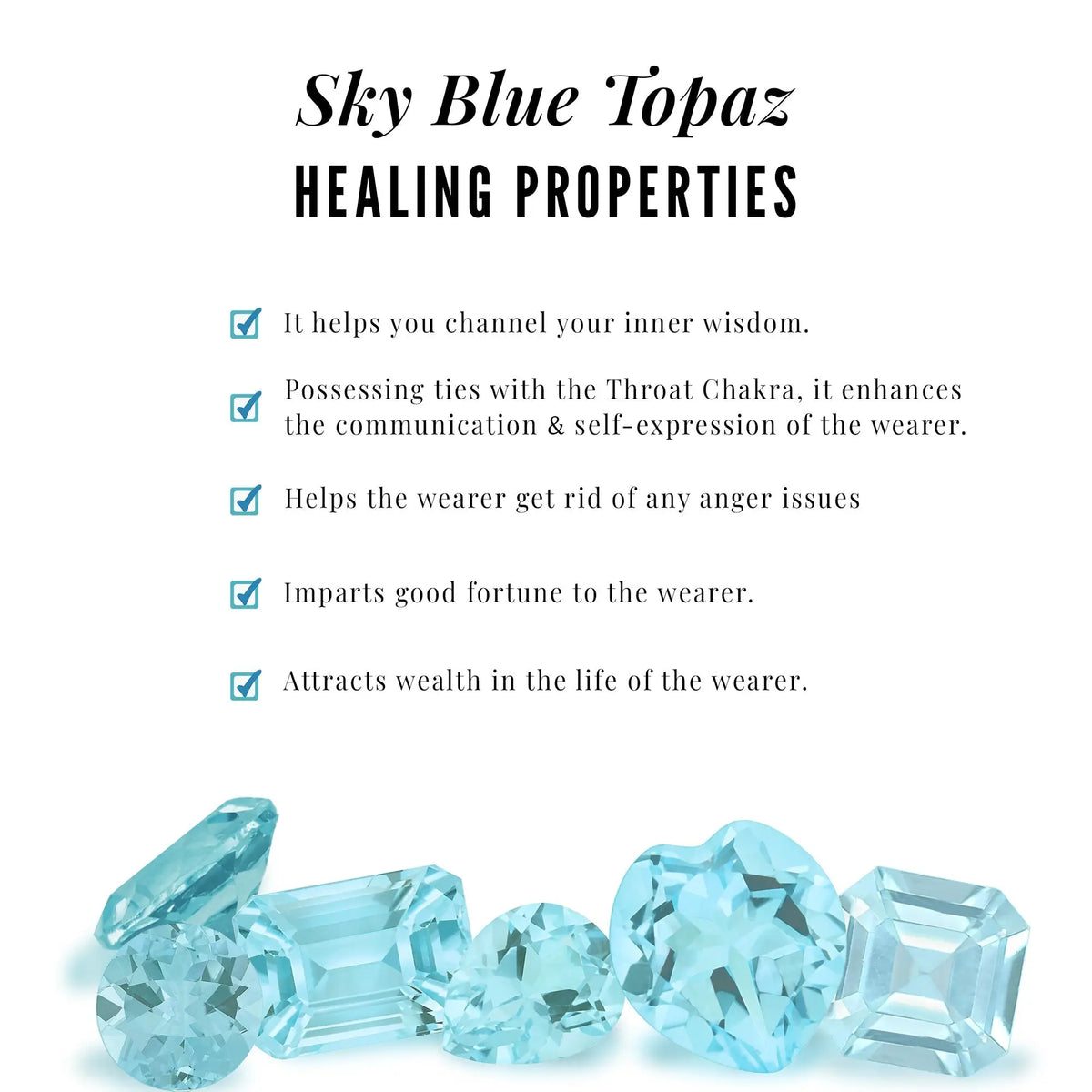 Natural Baguette Shape Sky Blue Topaz Diamond Hoop Earrings