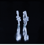 Natural Baguette Shape Sky Blue Topaz Diamond Hoop Earrings
