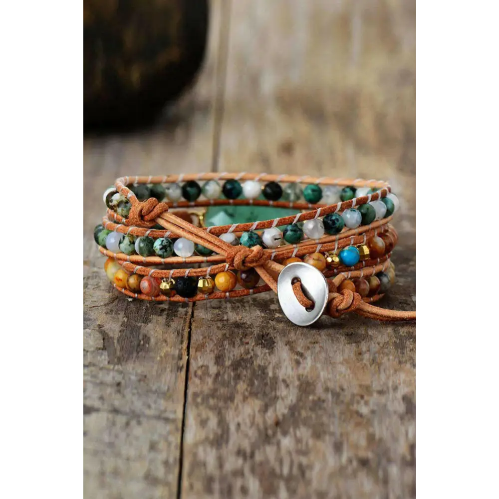 Elegant natural stone and agate bracelet for luxury fashion women $25 the enchanting patterns and vibrant colors