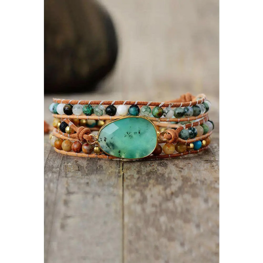 Elegant natural stone and agate bracelet for luxury fashion women $25 the enchanting patterns and vibrant colors