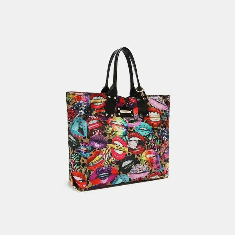 Chic reversible handbag elevating luxury fashion for women with style $60.56 the printed reversible handbag epitomizes