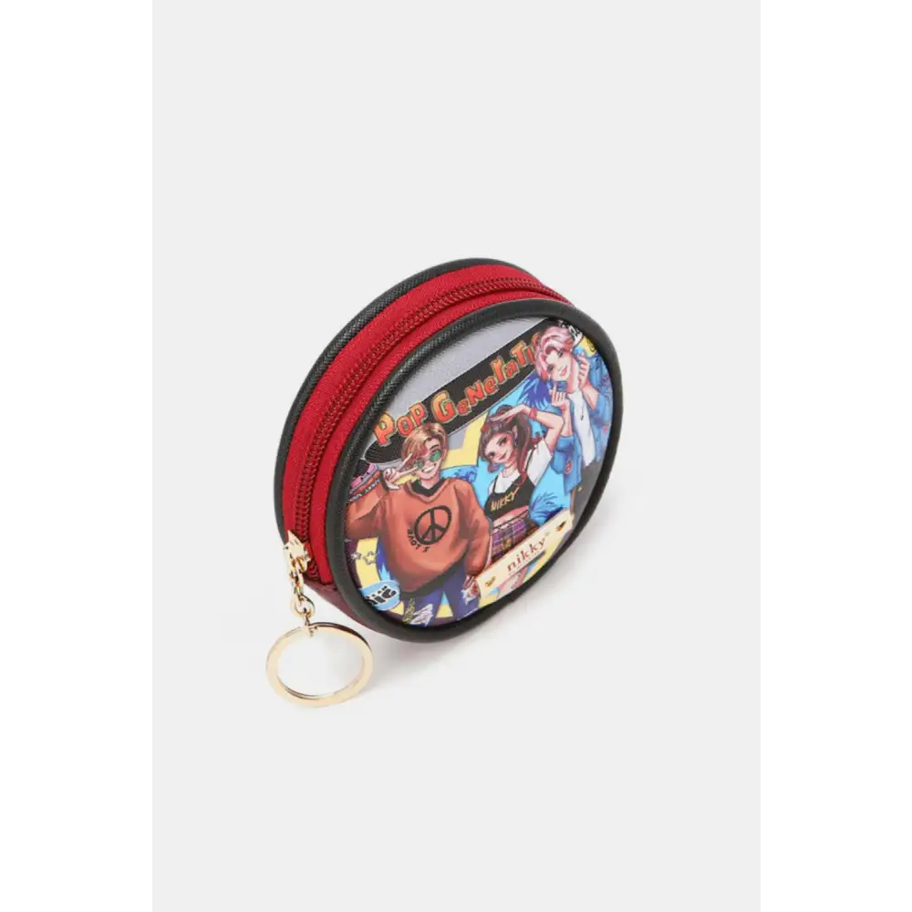 Nicole lee usa keychain round coin purse in luxury fashion for women $15.99 the keychain round coin purse