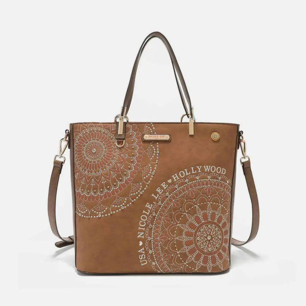 Nicole lee usa vegan leather tote for luxury fashion enthusiasts $63.20 introducing the exquisite josefina shopper,