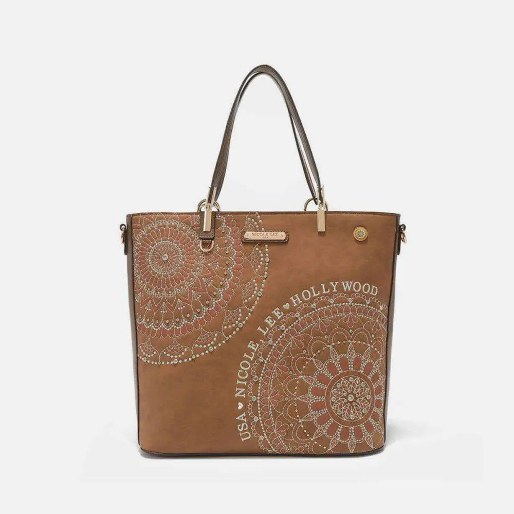 Nicole lee usa vegan leather tote for luxury fashion enthusiasts $63.20 introducing the exquisite josefina shopper,