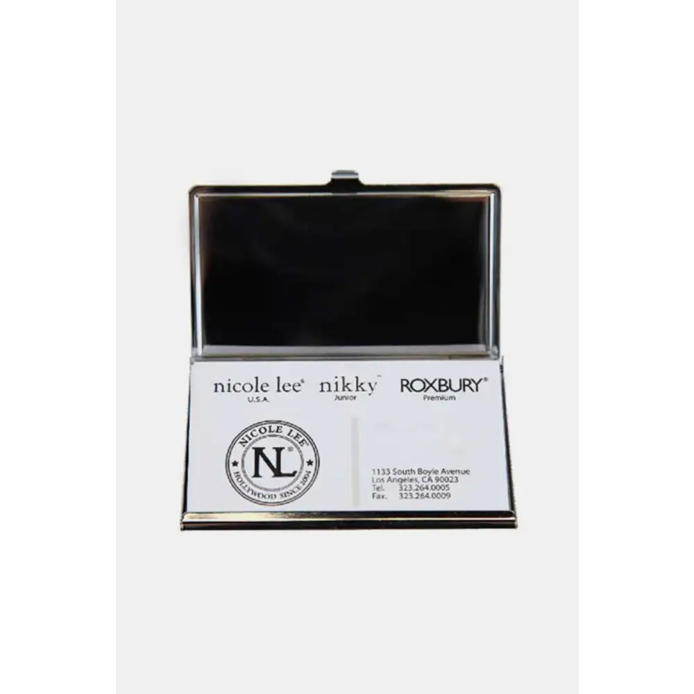 Elevate your style with nicole lee usa luxury business card case keep your business cards pristine and perfectly