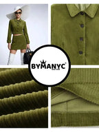 NOLITA Women's Corduroy Jacket & Skirt Set Prêt-à-Porter BYMANYC ® NY