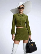 NOLITA Women's Corduroy Jacket & Skirt Set Prêt-à-Porter BYMANYC ® NY