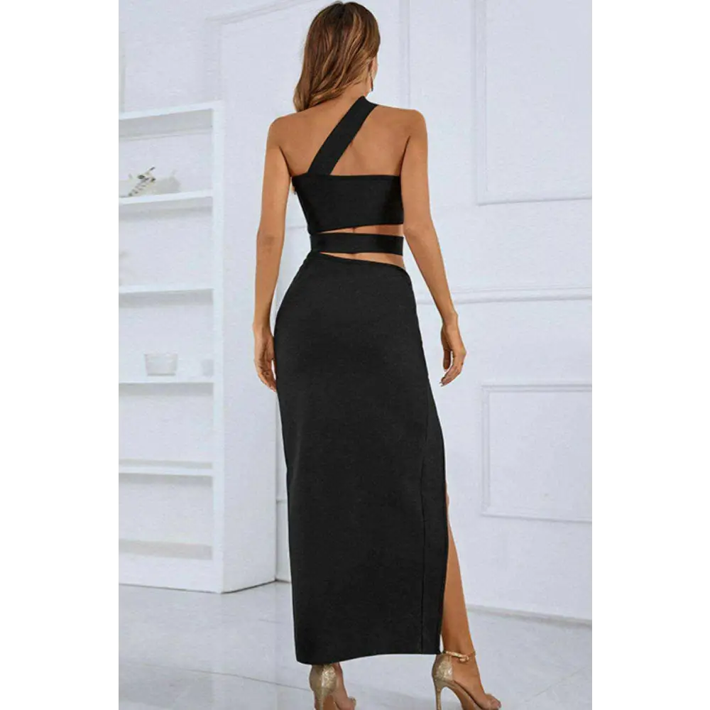 Elevate your style with the one-shoulder cutout maxi dress for luxury fashion $100 formal & evening dresses sizing