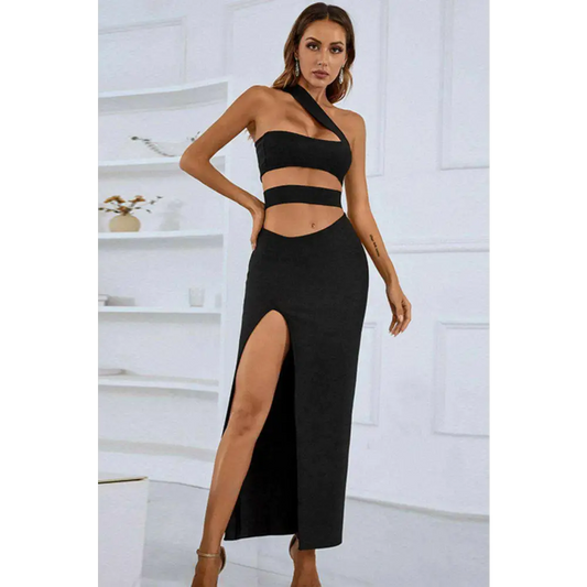 Elevate your style with the one-shoulder cutout maxi dress for luxury fashion $100 formal & evening dresses sizing