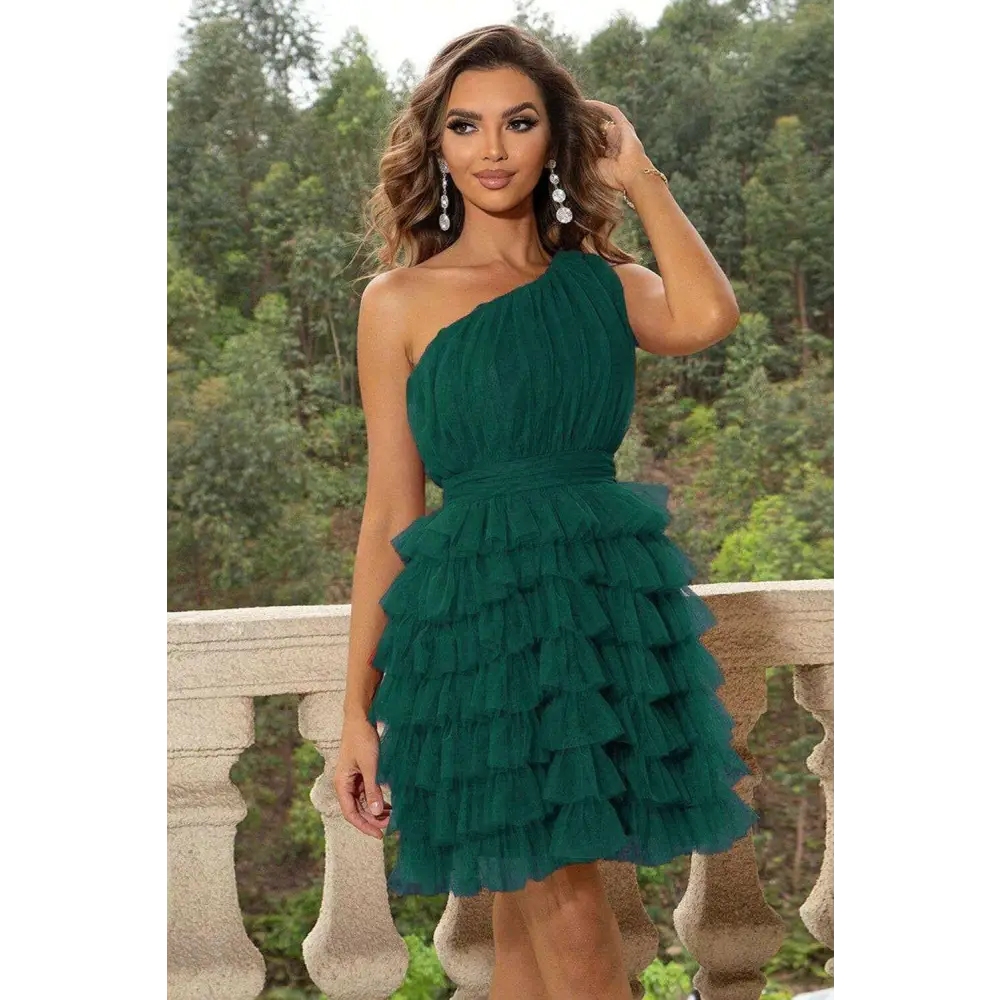 Elegant tiered opaque dress for luxury fashion enthusiasts $43 luxuriously tiered design that adds dimension