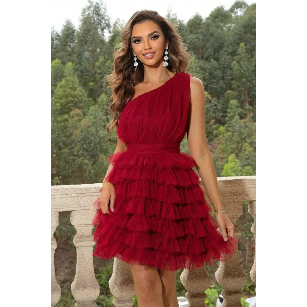 Elegant tiered opaque dress for luxury fashion enthusiasts $43 luxuriously tiered design that adds dimension