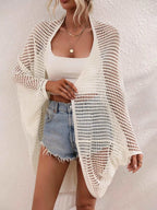 Openwork Open Front Longline Cover Up - Maven Couture Incn/a