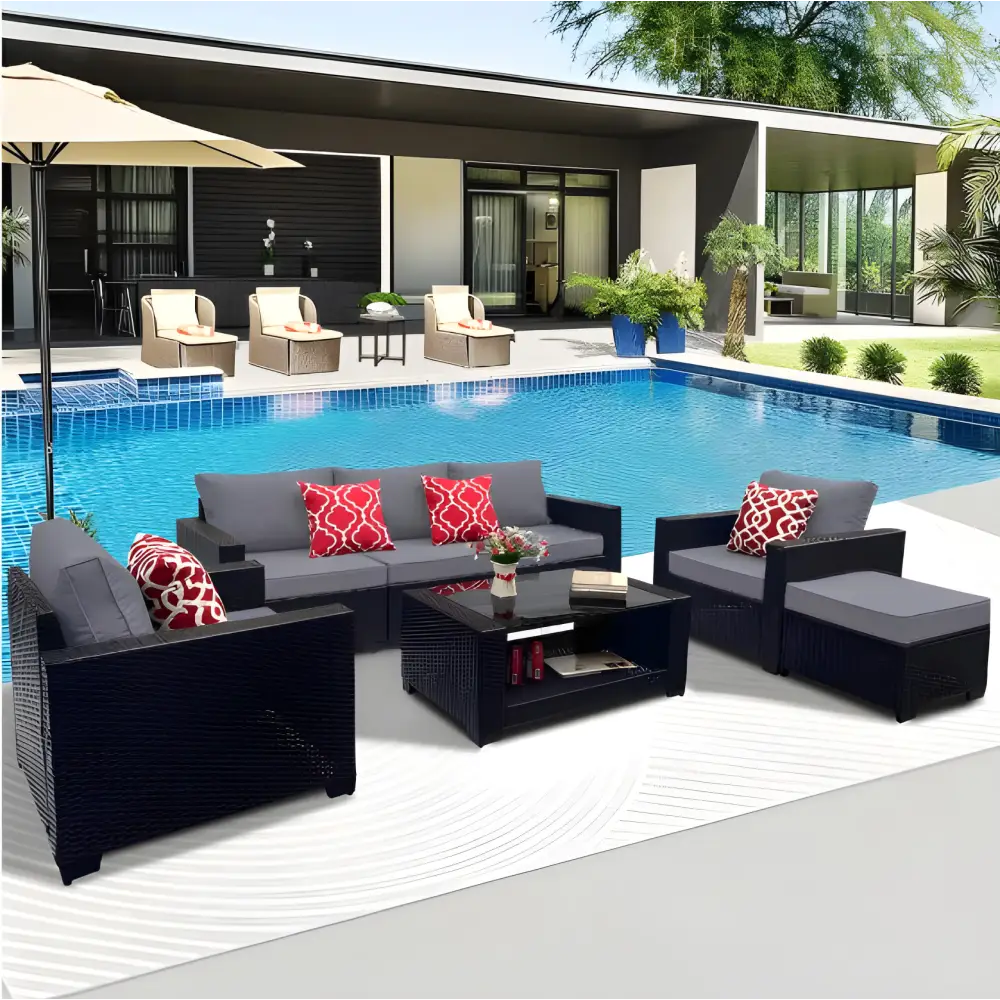 Transform your garden with luxurious outdoor rattan sofa elegance $799 furniture furniture