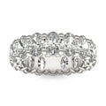 Oval Lab Grown Diamond eternity ring in 14K white gold featuring multiple oval-cut diamonds in a continuous setting