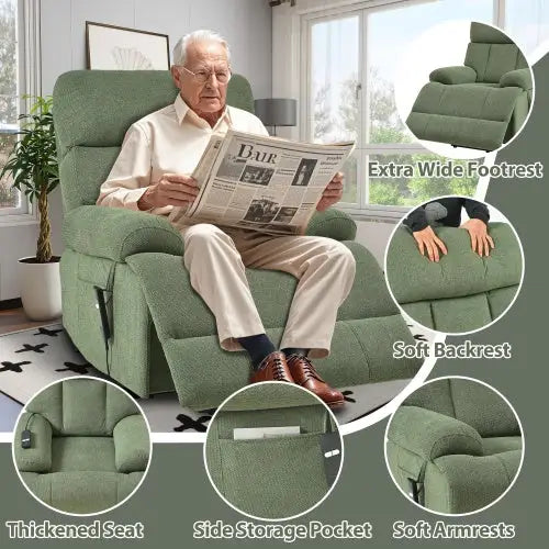 Experience luxury with the oversized power lift recliner chair $599.99 furniture