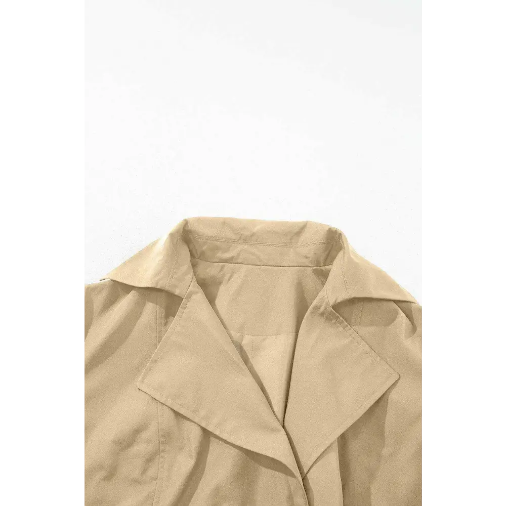 Timeless pale khaki wind coat for luxury fashion enthusiasts $87.99 coats & jackets 100% polyester effortlessly elevate