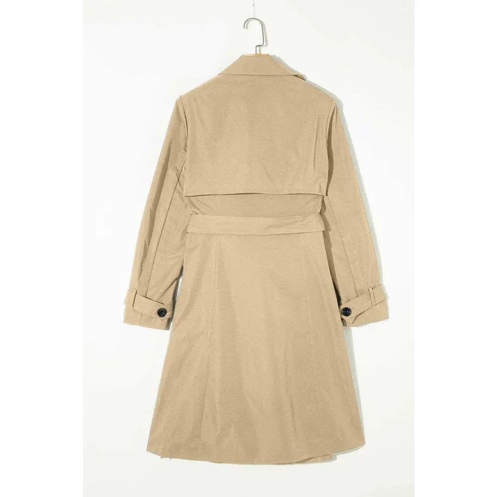 Timeless pale khaki wind coat for luxury fashion enthusiasts $87.99 coats & jackets 100% polyester effortlessly elevate