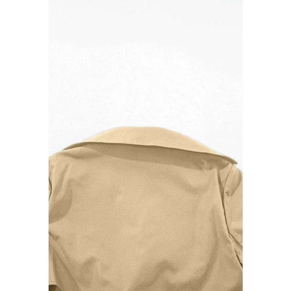 Timeless pale khaki wind coat for luxury fashion enthusiasts $87.99 coats & jackets 100% polyester effortlessly elevate