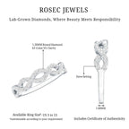 Pave Set Lab Grown Diamond Infinity Wedding Band