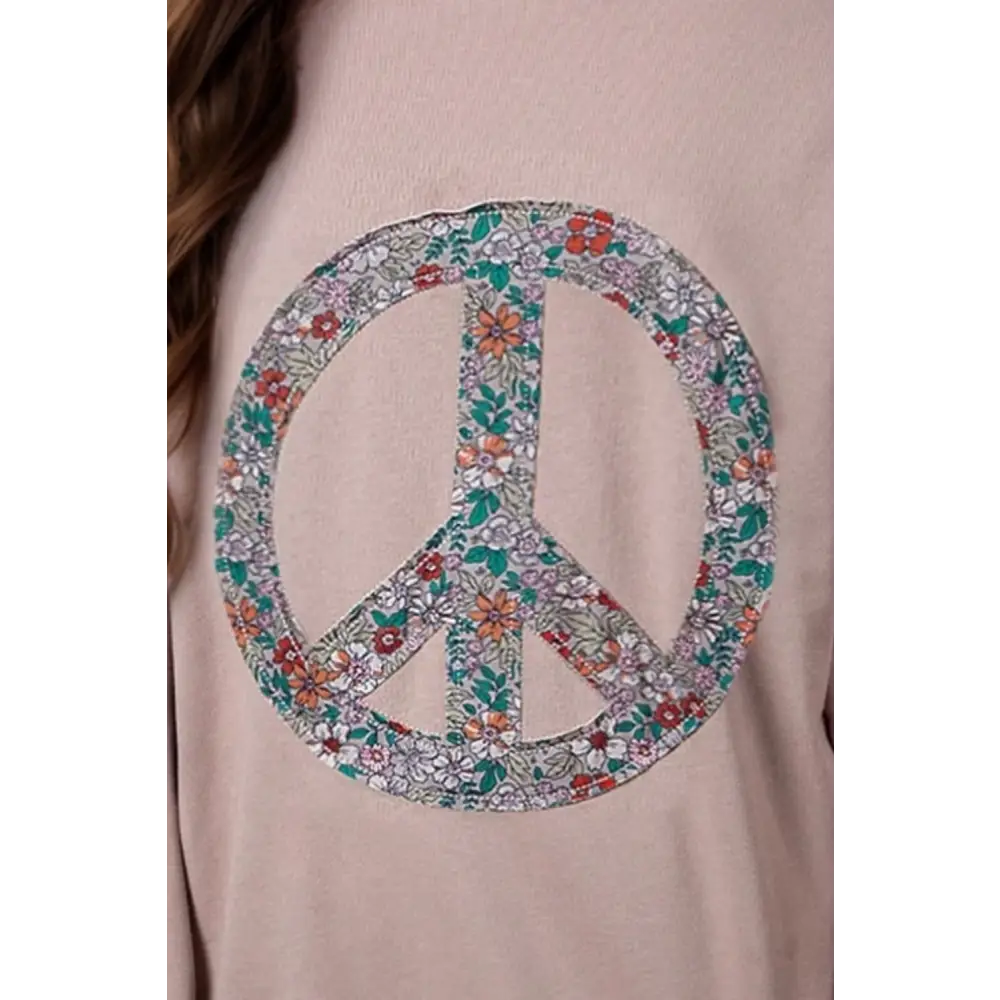 Elevate your wardrobe with maven couture’s luxury peace sign sweatshirt $33.99 immerse yourself in a basic style