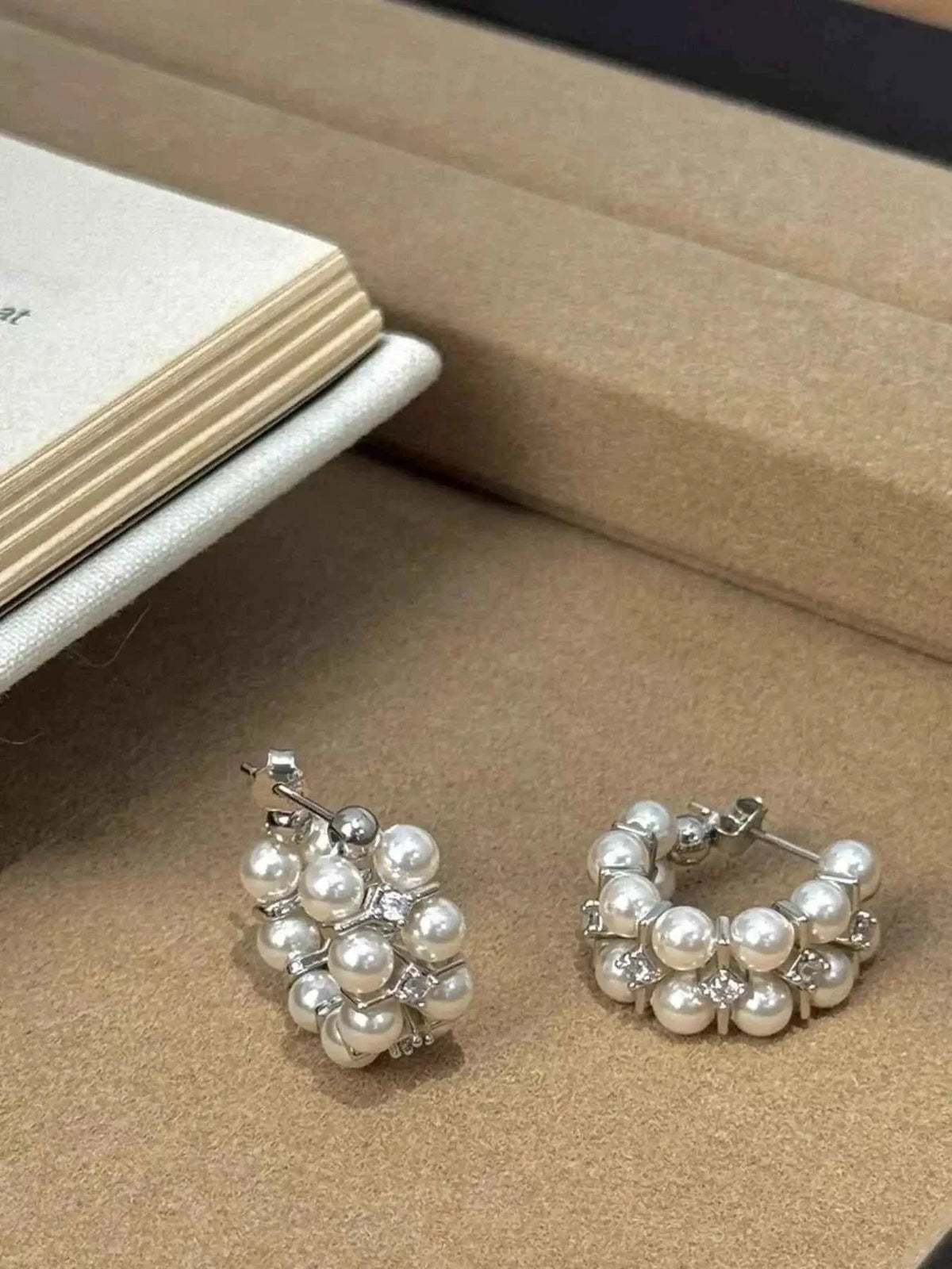 Pearl Hoop Earrings