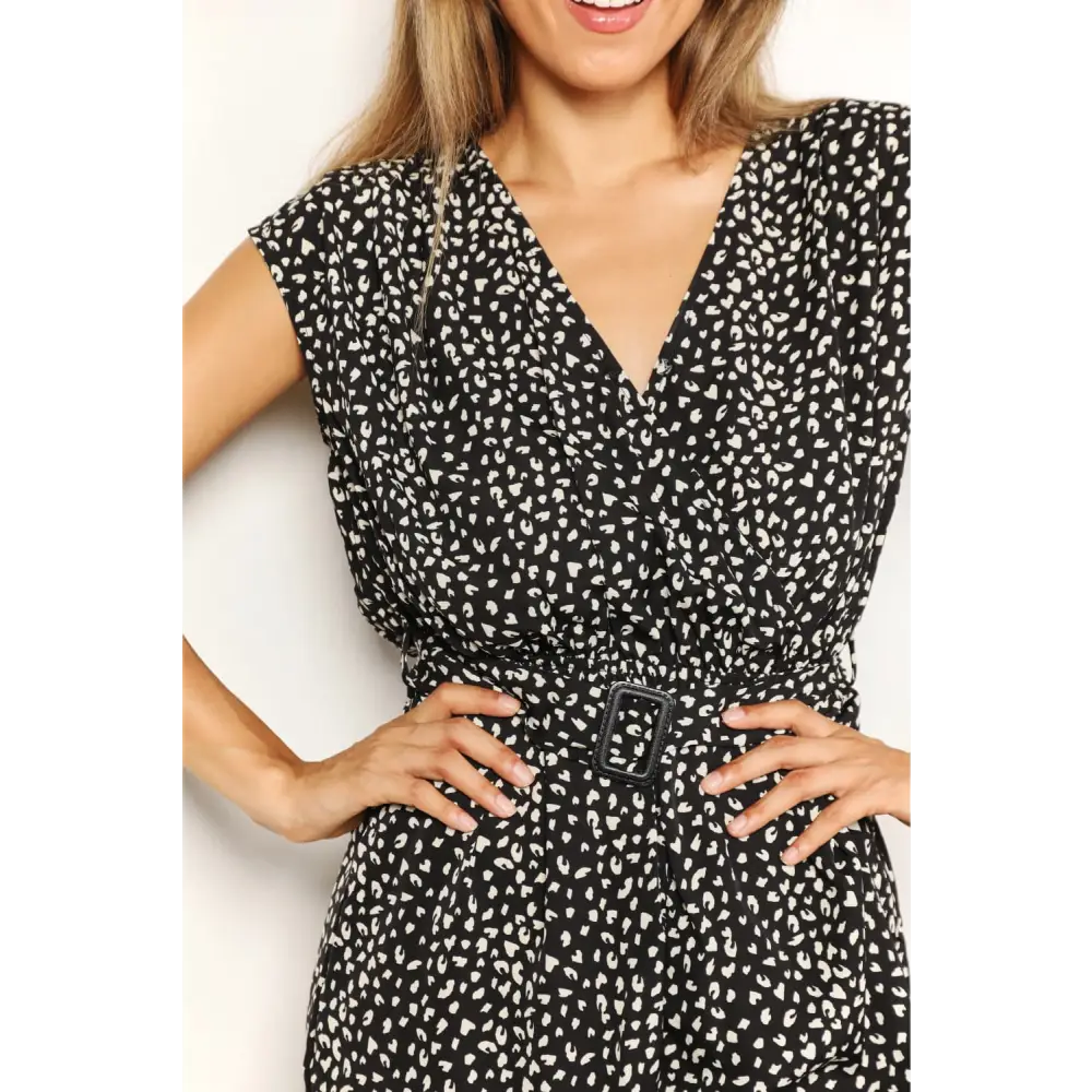 Wild elegance trendy leopard print romper in timeless designer clothing $27 step into the spotlight with this stunning