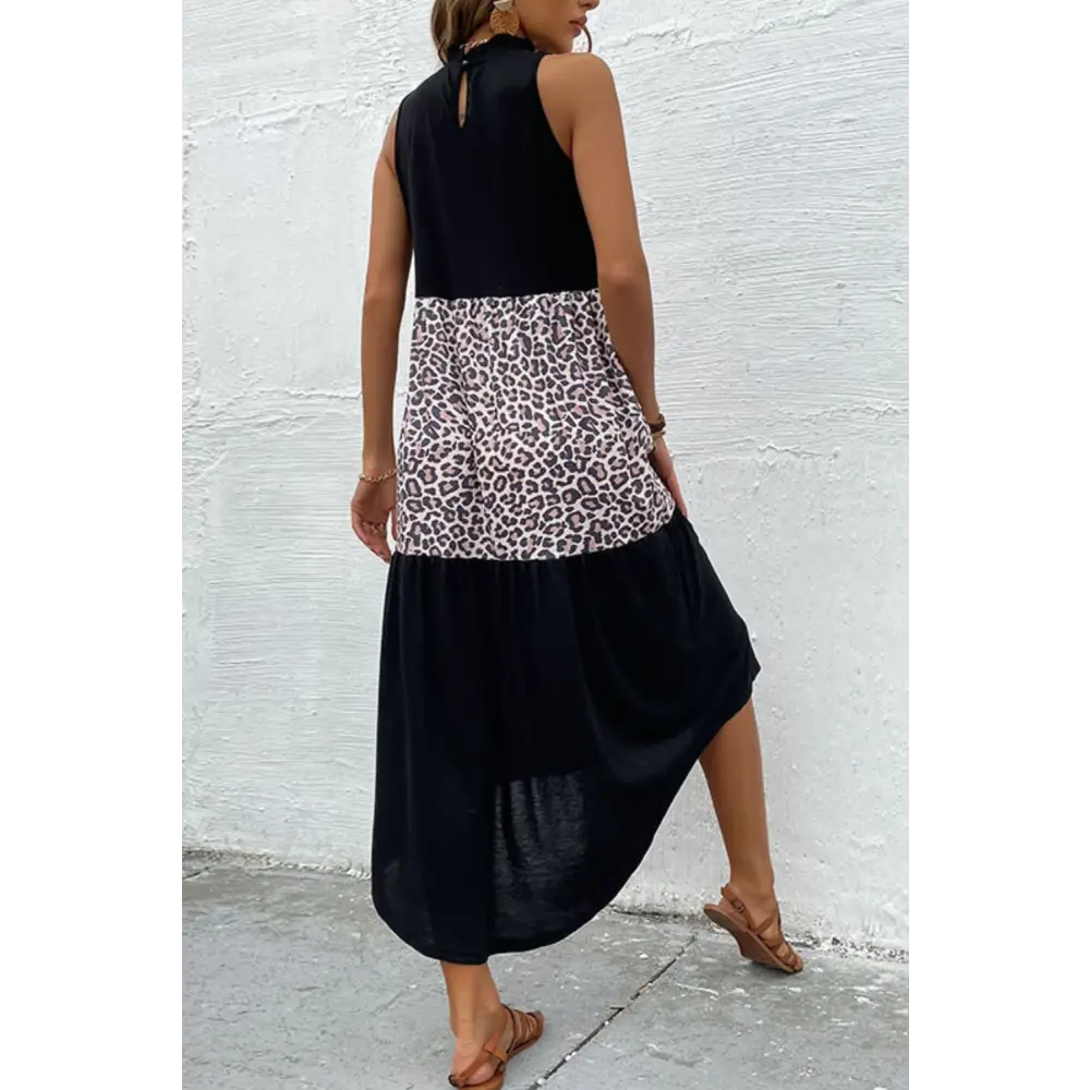 Chic leopard print maxi dress for timeless luxury fashion for women $32 casual dresses sizing regular picture outdoors