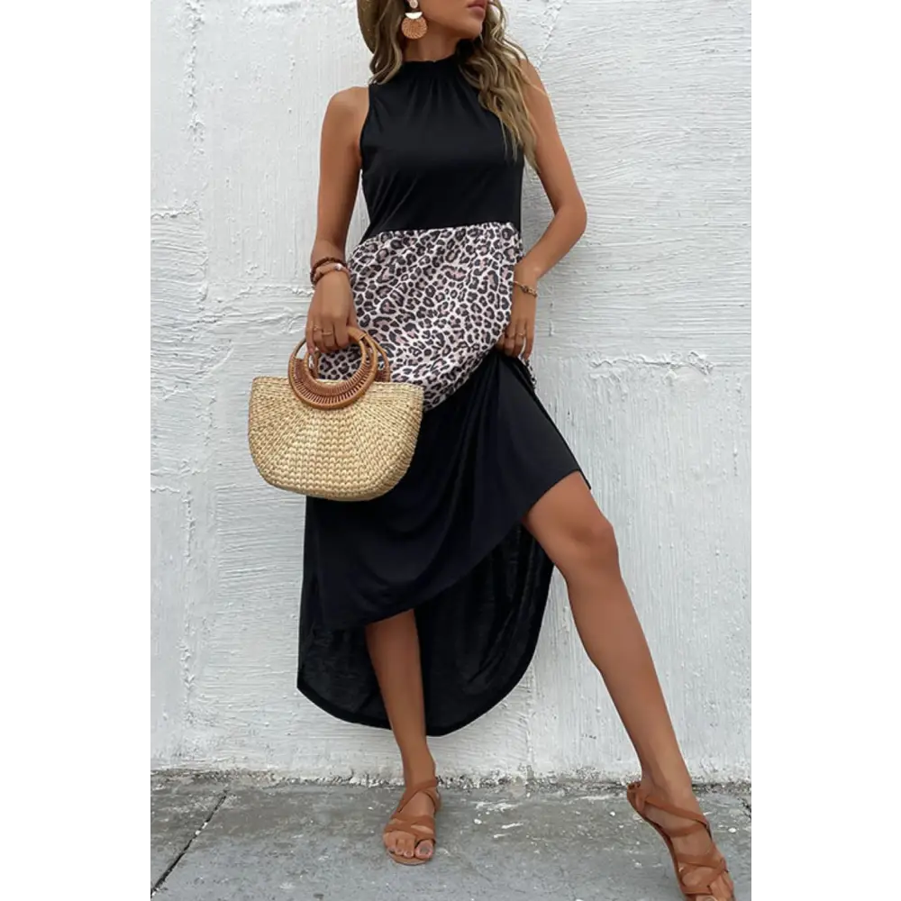 Chic leopard print maxi dress for timeless luxury fashion for women $32 casual dresses sizing regular picture outdoors